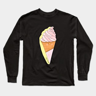 Delicious Pink Soft Icecream Long Sleeve T-Shirt